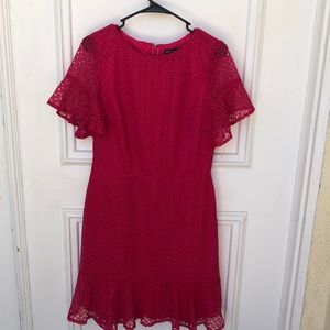 Hot Pink Lace Dress